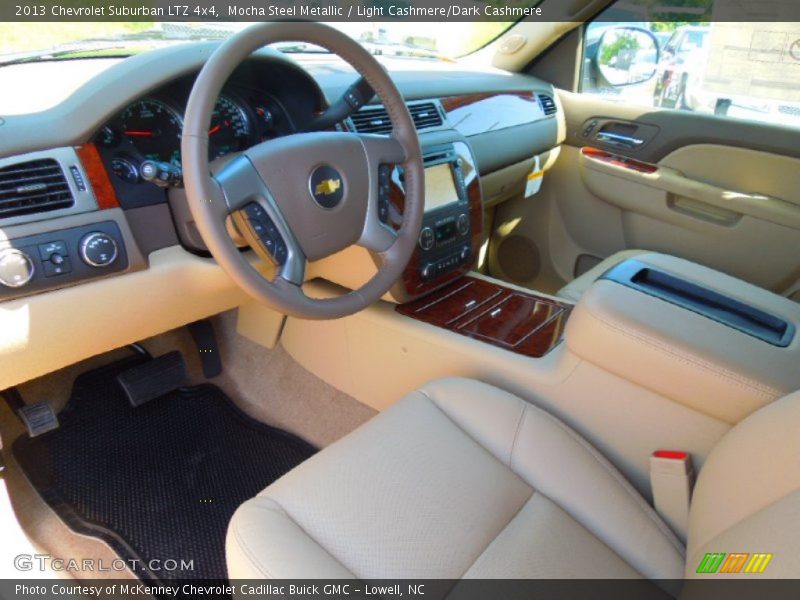 Mocha Steel Metallic / Light Cashmere/Dark Cashmere 2013 Chevrolet Suburban LTZ 4x4
