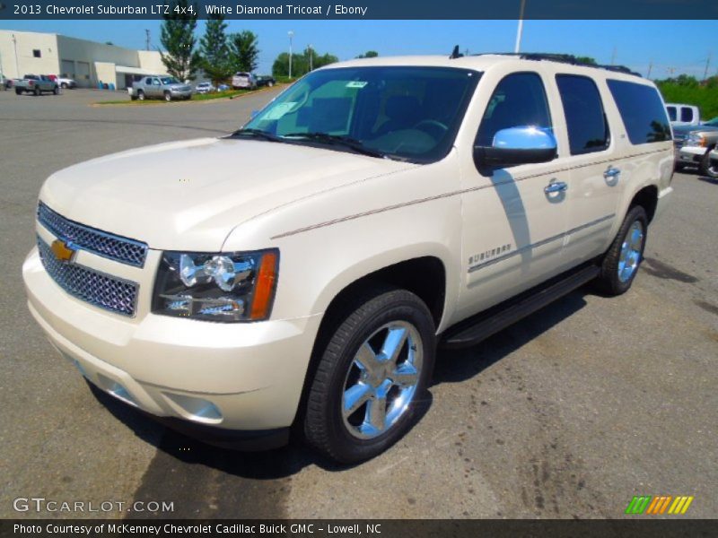 White Diamond Tricoat / Ebony 2013 Chevrolet Suburban LTZ 4x4