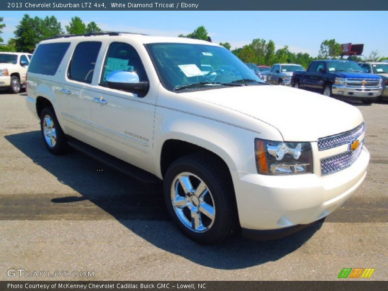 White Diamond Tricoat / Ebony 2013 Chevrolet Suburban LTZ 4x4
