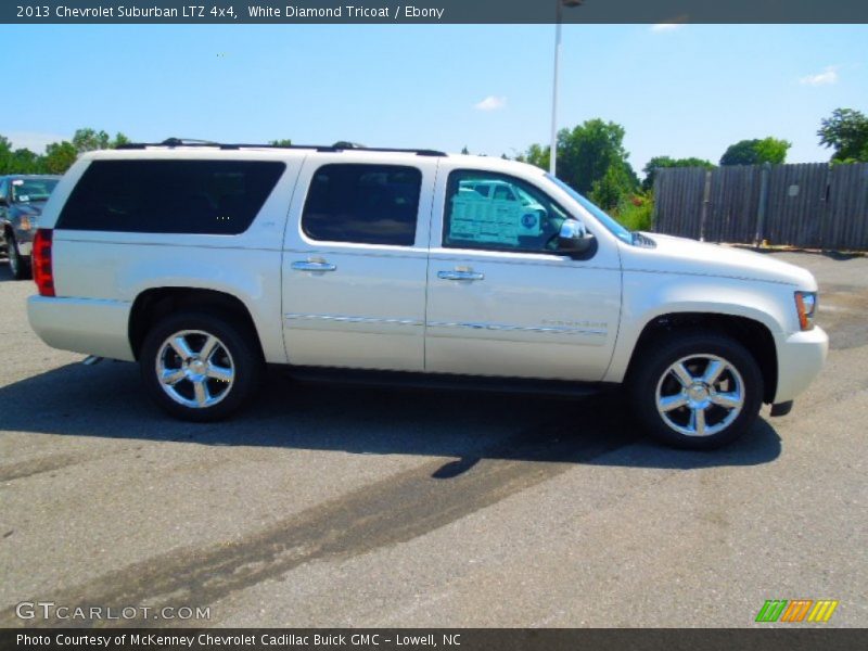 White Diamond Tricoat / Ebony 2013 Chevrolet Suburban LTZ 4x4