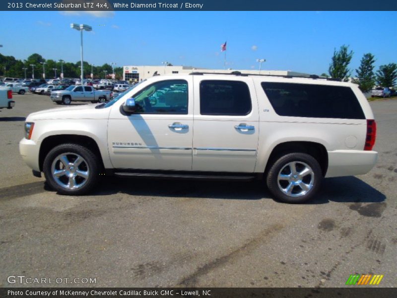 White Diamond Tricoat / Ebony 2013 Chevrolet Suburban LTZ 4x4