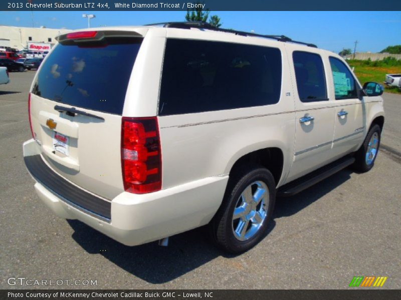 White Diamond Tricoat / Ebony 2013 Chevrolet Suburban LTZ 4x4