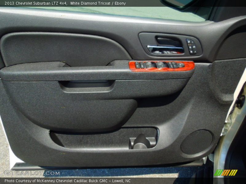 White Diamond Tricoat / Ebony 2013 Chevrolet Suburban LTZ 4x4
