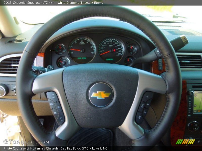 White Diamond Tricoat / Ebony 2013 Chevrolet Suburban LTZ 4x4