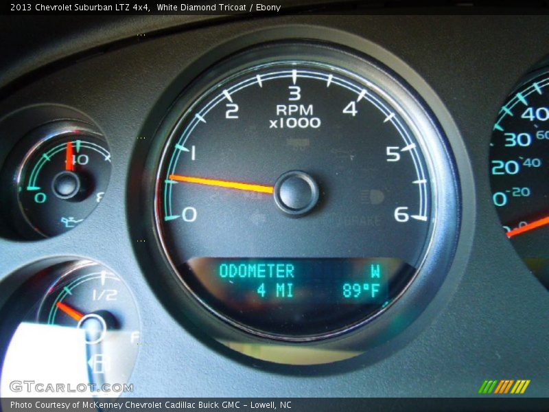 White Diamond Tricoat / Ebony 2013 Chevrolet Suburban LTZ 4x4