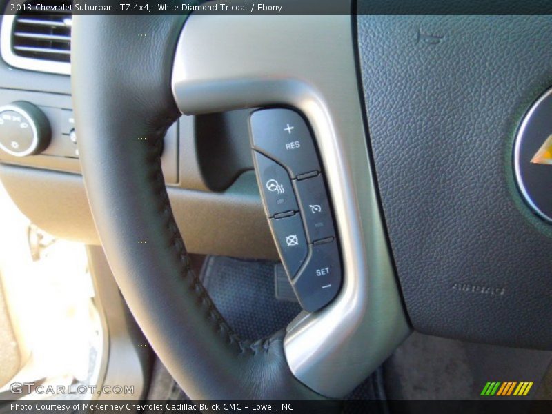 White Diamond Tricoat / Ebony 2013 Chevrolet Suburban LTZ 4x4
