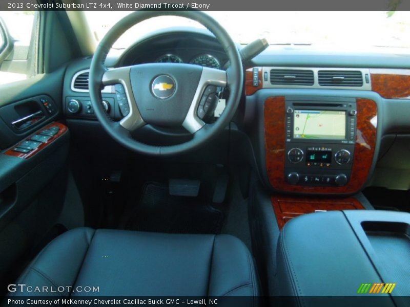 White Diamond Tricoat / Ebony 2013 Chevrolet Suburban LTZ 4x4