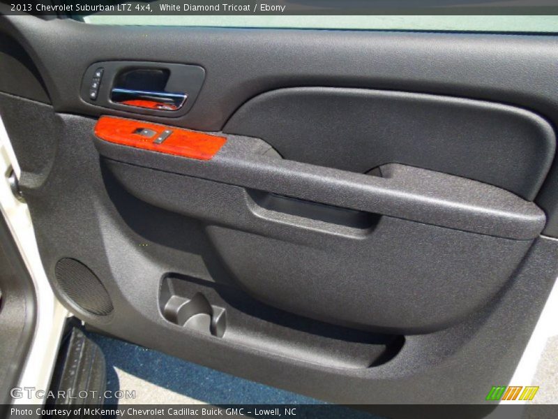 White Diamond Tricoat / Ebony 2013 Chevrolet Suburban LTZ 4x4