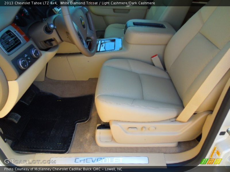 White Diamond Tricoat / Light Cashmere/Dark Cashmere 2013 Chevrolet Tahoe LTZ 4x4