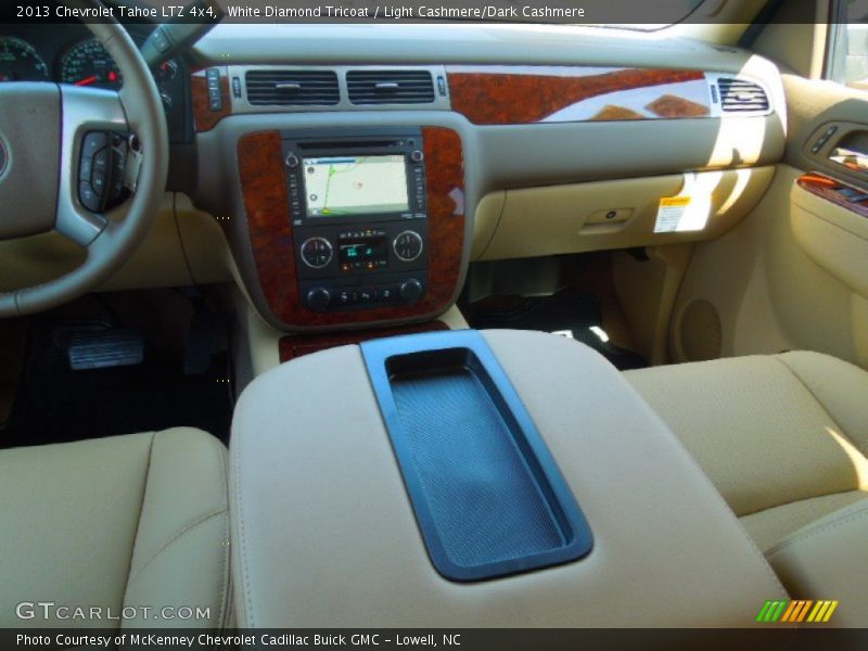 White Diamond Tricoat / Light Cashmere/Dark Cashmere 2013 Chevrolet Tahoe LTZ 4x4