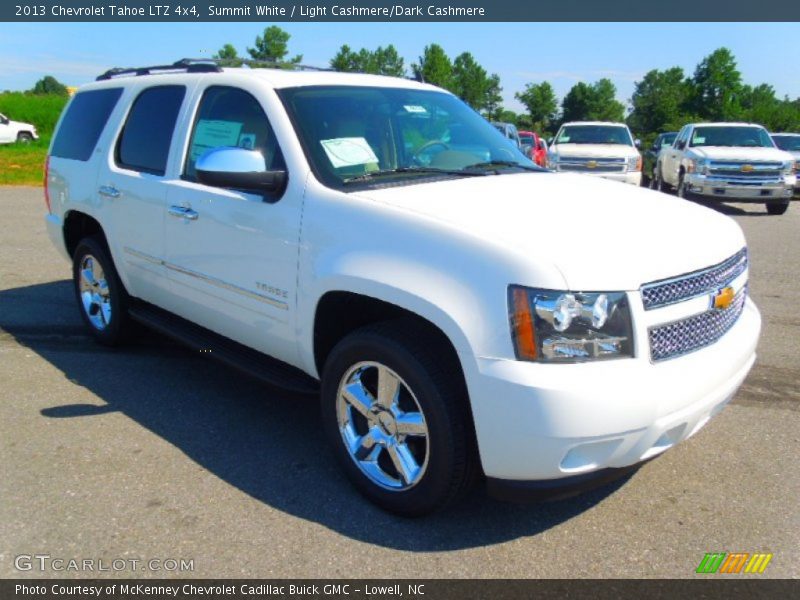 Summit White / Light Cashmere/Dark Cashmere 2013 Chevrolet Tahoe LTZ 4x4