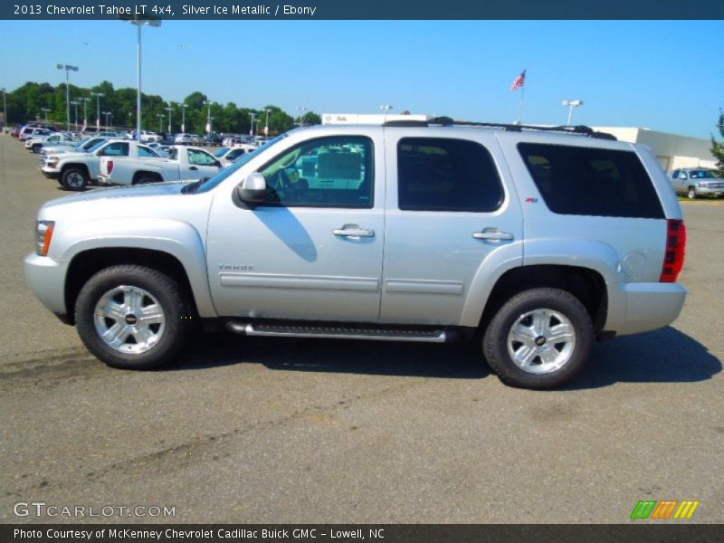 Silver Ice Metallic / Ebony 2013 Chevrolet Tahoe LT 4x4