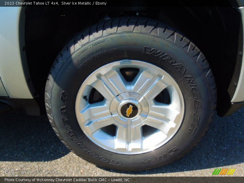 Silver Ice Metallic / Ebony 2013 Chevrolet Tahoe LT 4x4