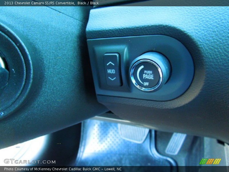 Controls of 2013 Camaro SS/RS Convertible