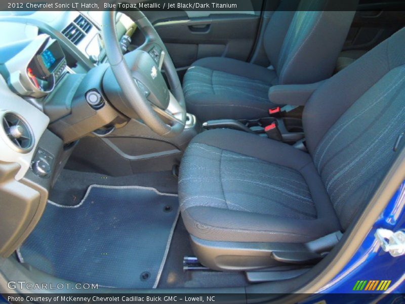 Blue Topaz Metallic / Jet Black/Dark Titanium 2012 Chevrolet Sonic LT Hatch