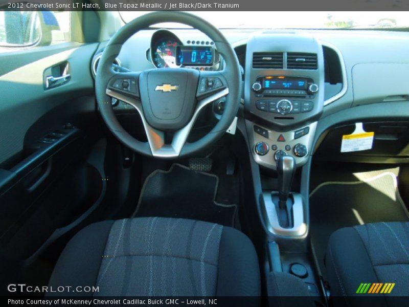 Blue Topaz Metallic / Jet Black/Dark Titanium 2012 Chevrolet Sonic LT Hatch