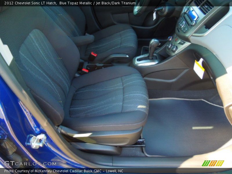 Blue Topaz Metallic / Jet Black/Dark Titanium 2012 Chevrolet Sonic LT Hatch