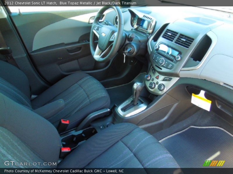 Blue Topaz Metallic / Jet Black/Dark Titanium 2012 Chevrolet Sonic LT Hatch