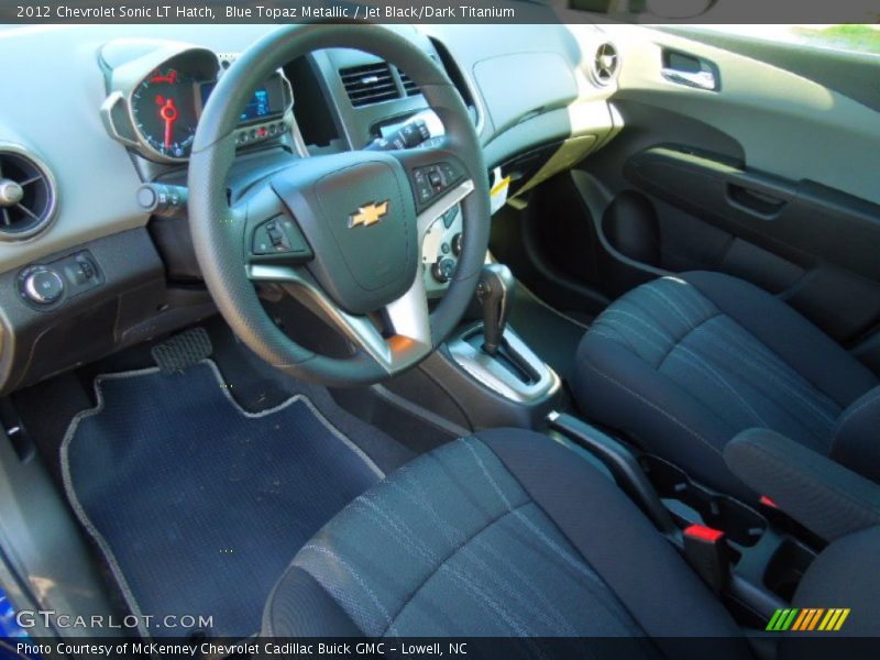 Jet Black/Dark Titanium Interior - 2012 Sonic LT Hatch 