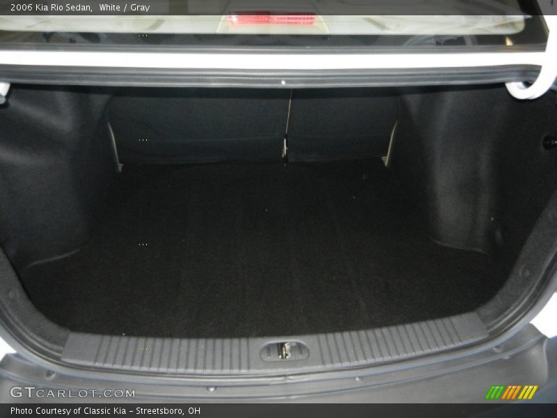 White / Gray 2006 Kia Rio Sedan