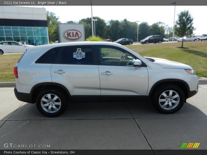 Bright Silver / Black 2011 Kia Sorento LX