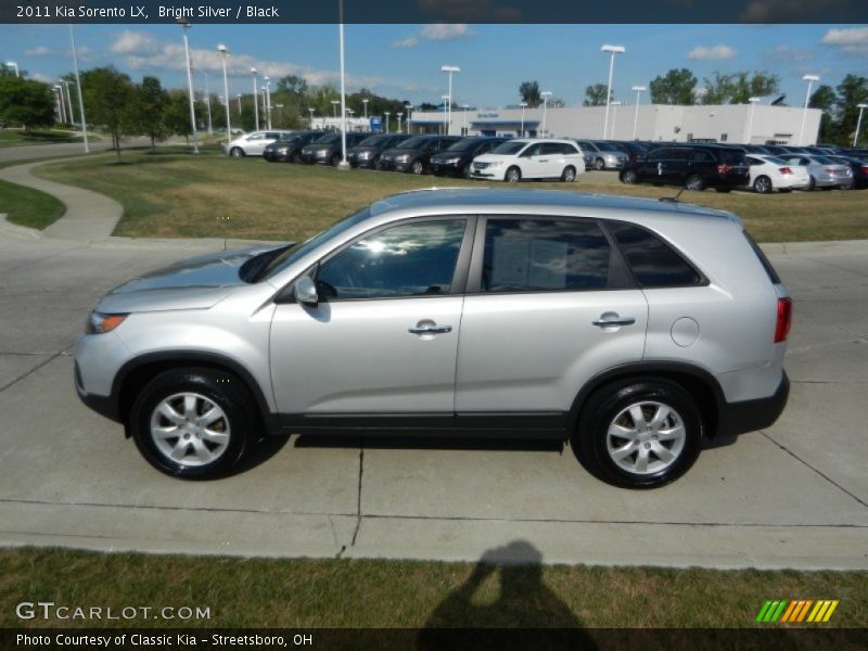 Bright Silver / Black 2011 Kia Sorento LX