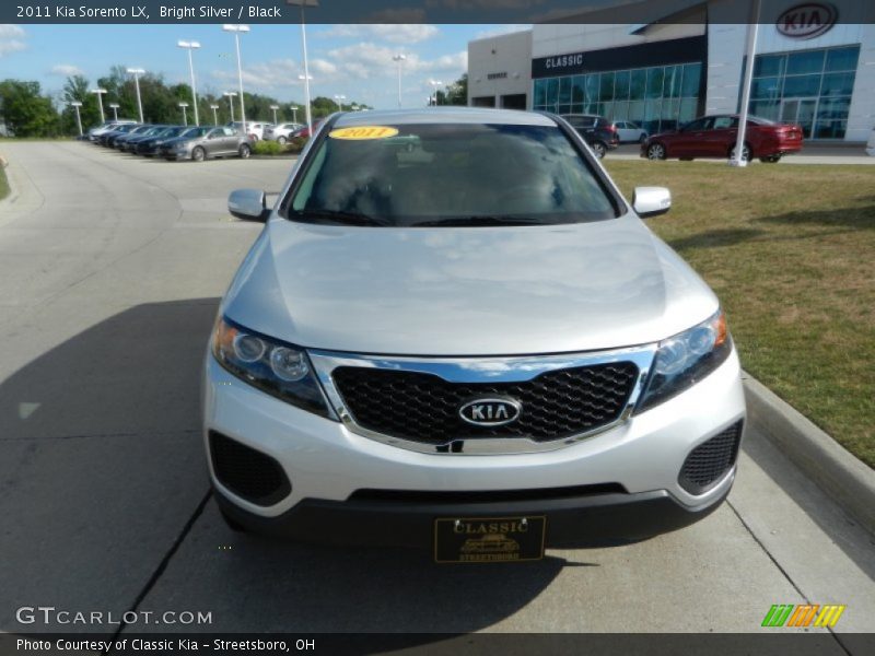 Bright Silver / Black 2011 Kia Sorento LX