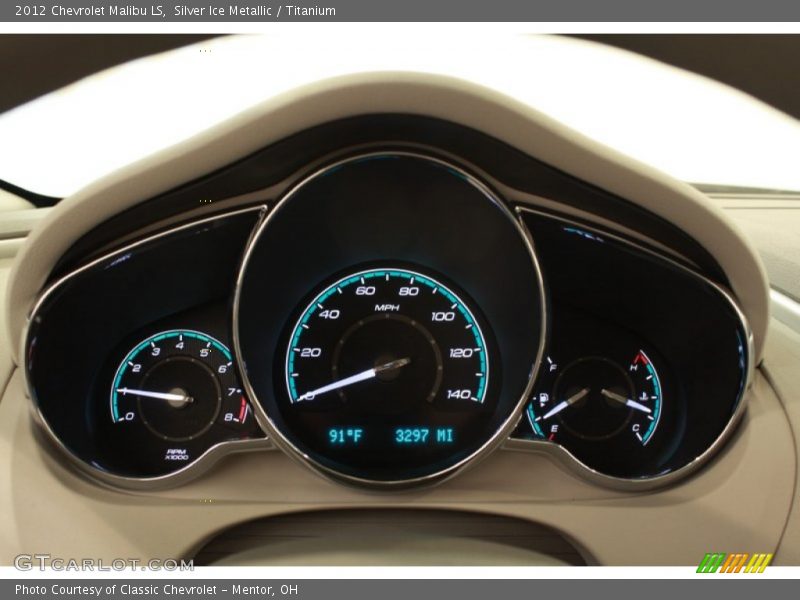 Silver Ice Metallic / Titanium 2012 Chevrolet Malibu LS