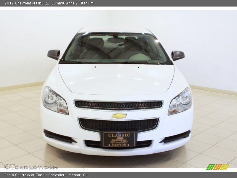 Summit White / Titanium 2012 Chevrolet Malibu LS