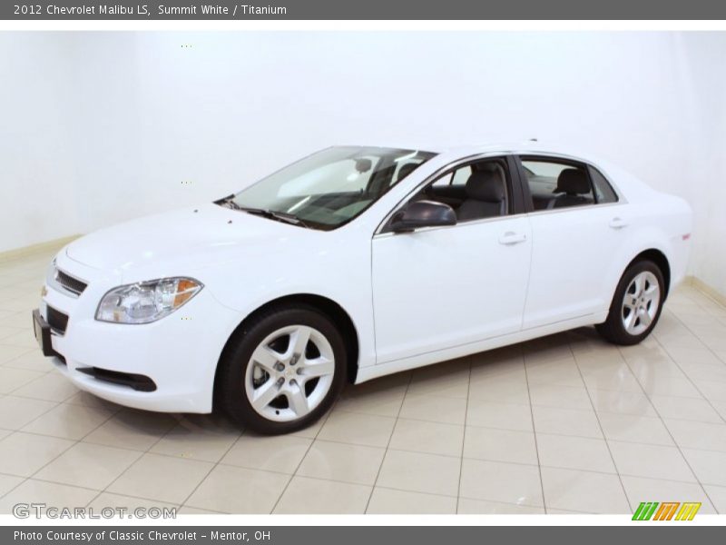 Summit White / Titanium 2012 Chevrolet Malibu LS