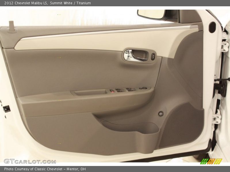 Summit White / Titanium 2012 Chevrolet Malibu LS