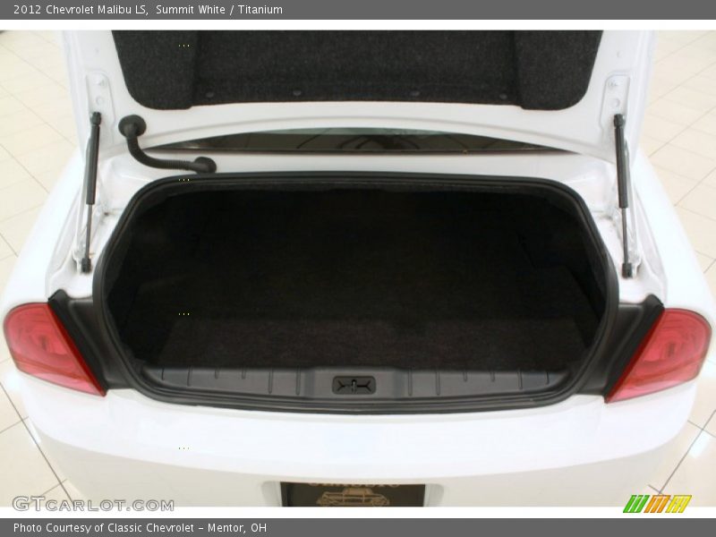 Summit White / Titanium 2012 Chevrolet Malibu LS