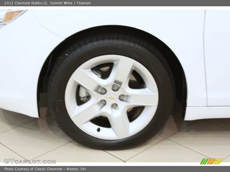 Summit White / Titanium 2012 Chevrolet Malibu LS