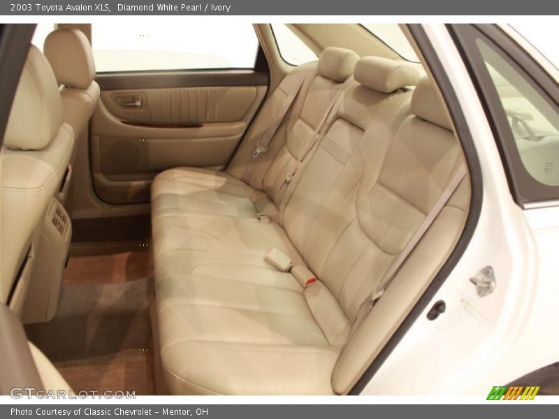 Rear Seat of 2003 Avalon XLS