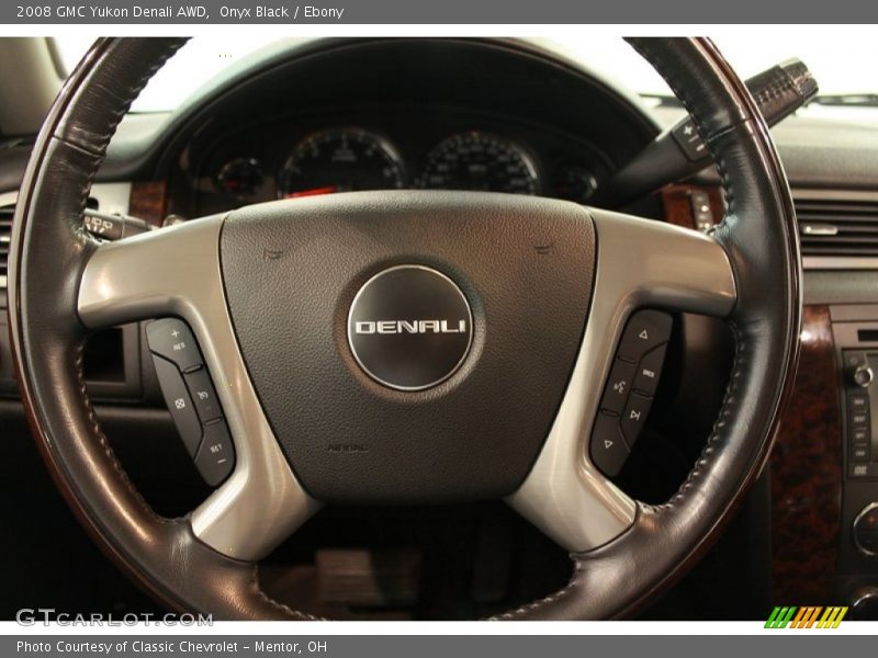 Onyx Black / Ebony 2008 GMC Yukon Denali AWD