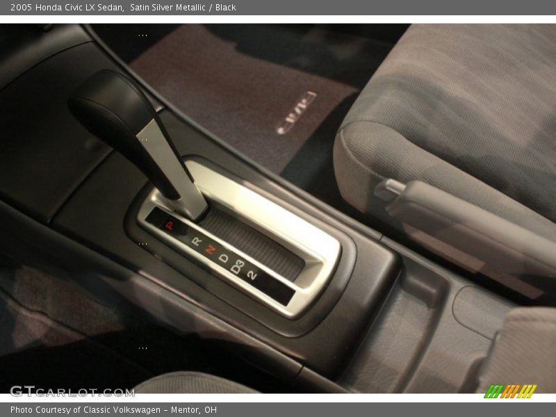 Satin Silver Metallic / Black 2005 Honda Civic LX Sedan
