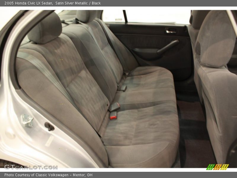 Satin Silver Metallic / Black 2005 Honda Civic LX Sedan
