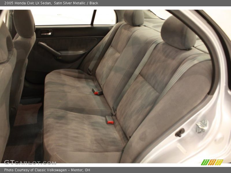 Satin Silver Metallic / Black 2005 Honda Civic LX Sedan