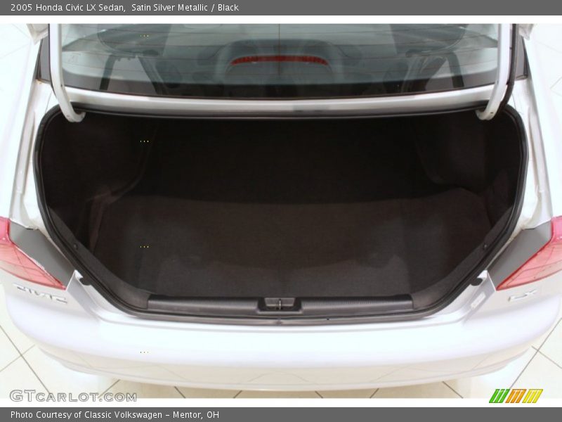 Satin Silver Metallic / Black 2005 Honda Civic LX Sedan