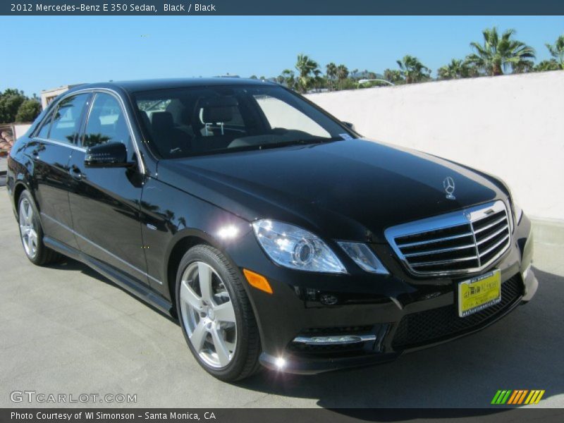 Black / Black 2012 Mercedes-Benz E 350 Sedan