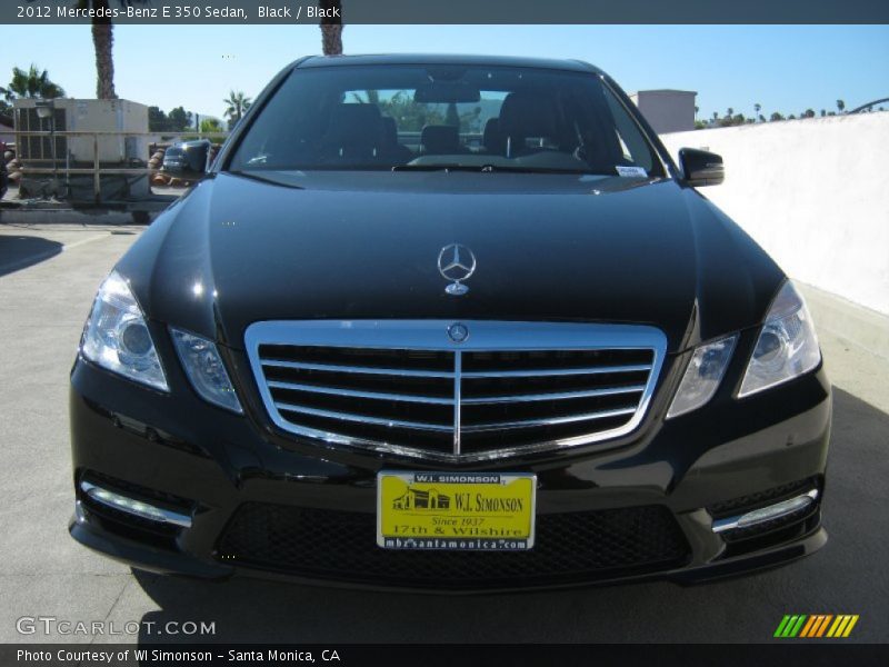 Black / Black 2012 Mercedes-Benz E 350 Sedan