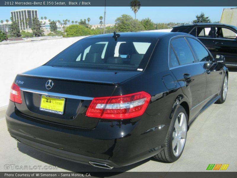 Black / Black 2012 Mercedes-Benz E 350 Sedan