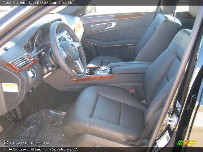 Black / Black 2012 Mercedes-Benz E 350 Sedan