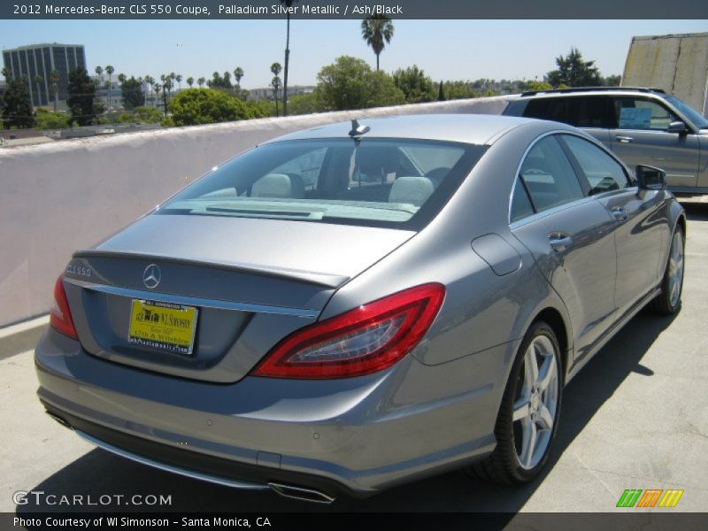 Palladium Silver Metallic / Ash/Black 2012 Mercedes-Benz CLS 550 Coupe