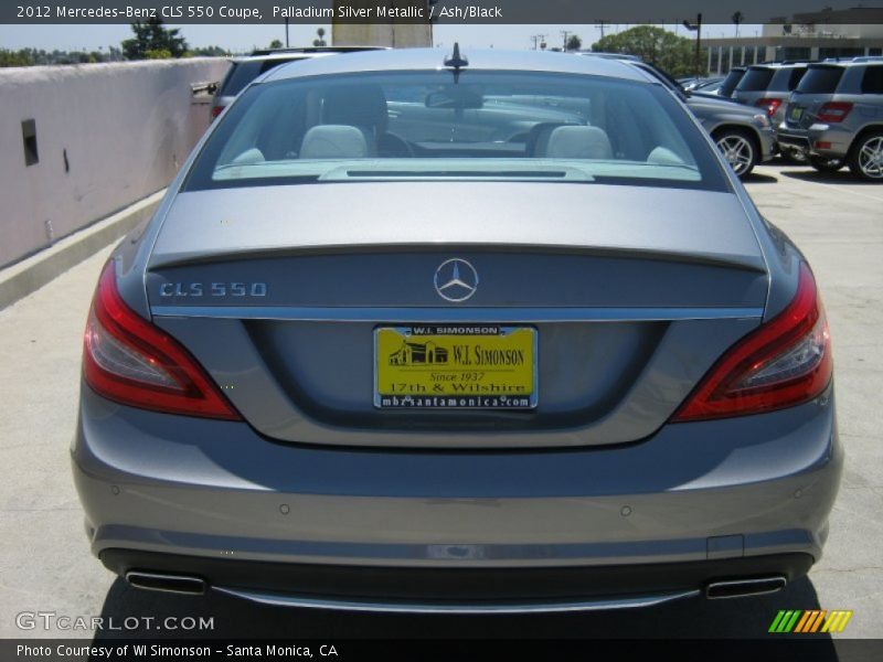 Palladium Silver Metallic / Ash/Black 2012 Mercedes-Benz CLS 550 Coupe