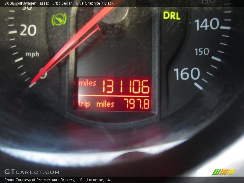 Blue Graphite / Black 2008 Volkswagen Passat Turbo Sedan