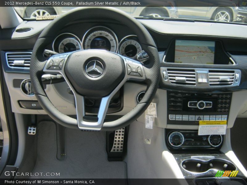 Palladium Silver Metallic / Ash/Black 2012 Mercedes-Benz CLS 550 Coupe