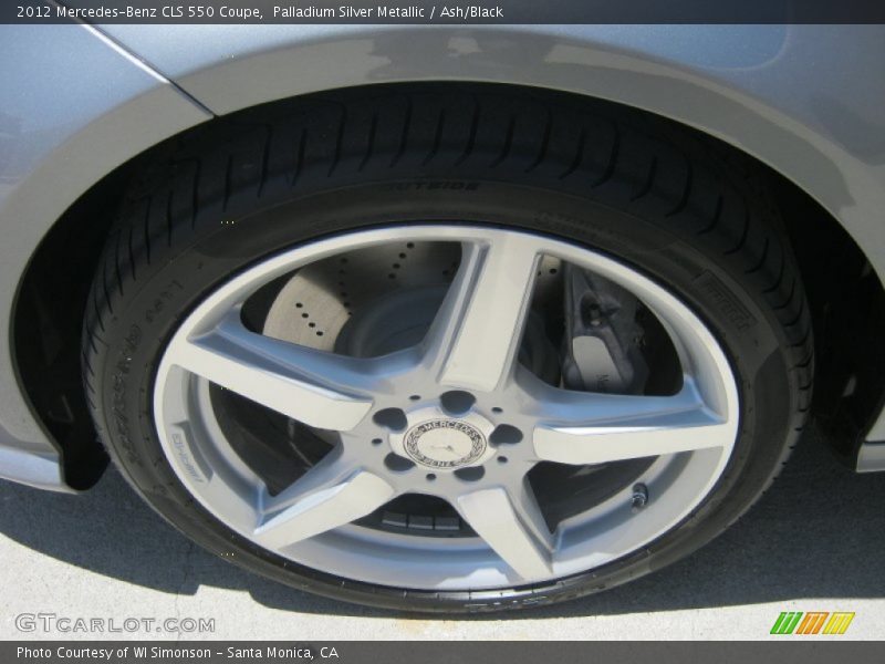 Palladium Silver Metallic / Ash/Black 2012 Mercedes-Benz CLS 550 Coupe