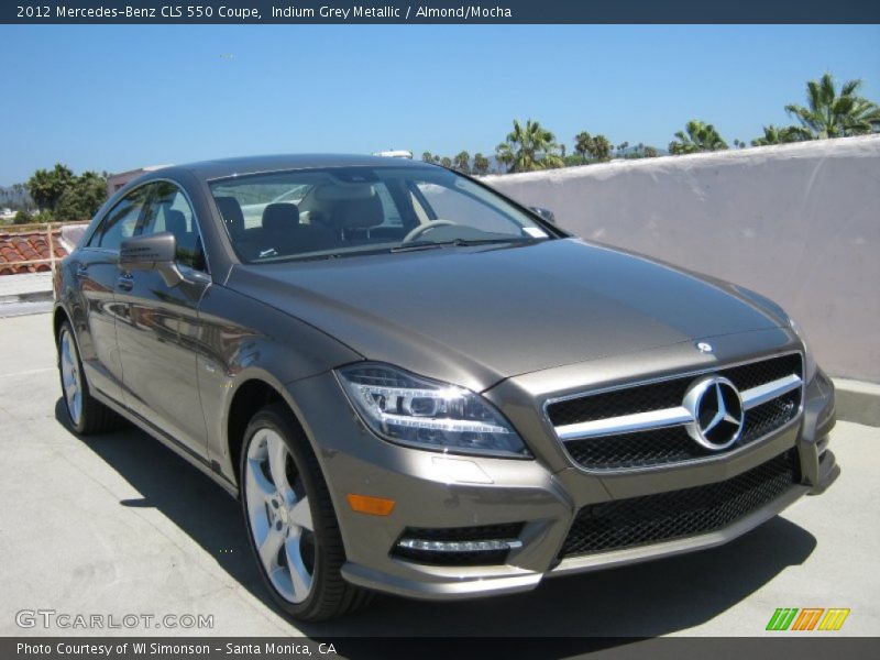 Indium Grey Metallic / Almond/Mocha 2012 Mercedes-Benz CLS 550 Coupe