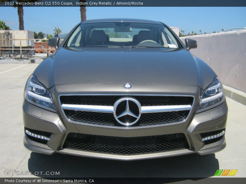 Indium Grey Metallic / Almond/Mocha 2012 Mercedes-Benz CLS 550 Coupe
